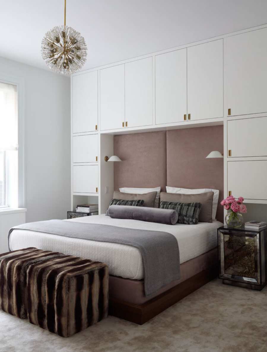 Amie Weitzman, bedroom design, brown colors, neutral palette decor
