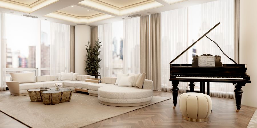 Modern Minimal Living Rooms: Less with More Timeless Design