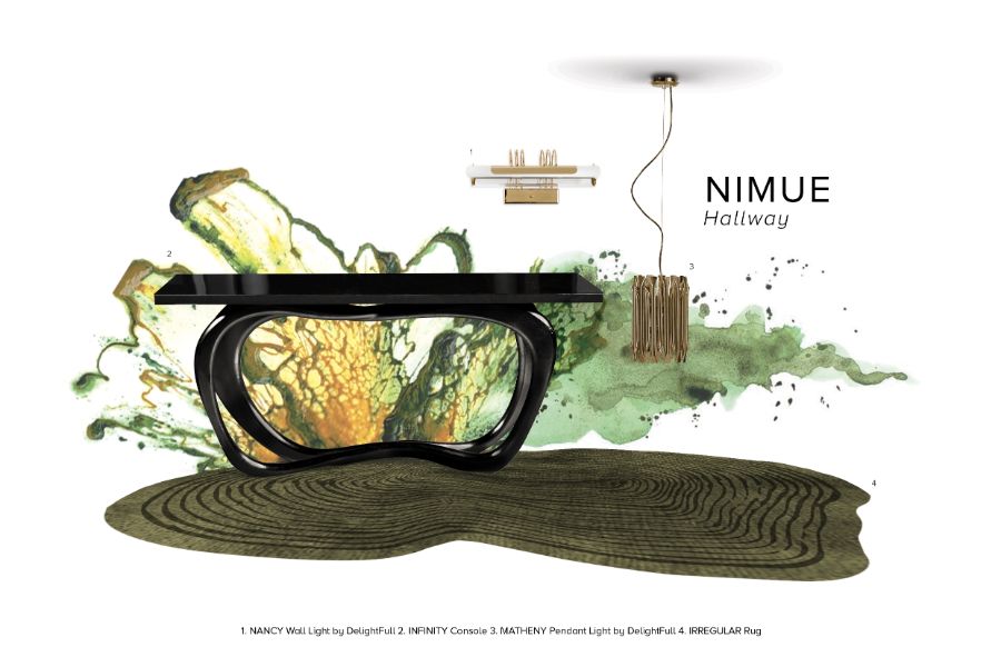 Nimue Hallway: A Personality Filled Entryway at Knighstbrigde Manor