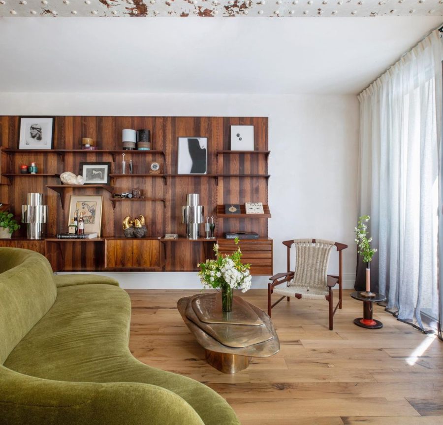 Modern Living Room Interiors from Charles Zana. Saint Germain project with Julie Sofa created by Zana