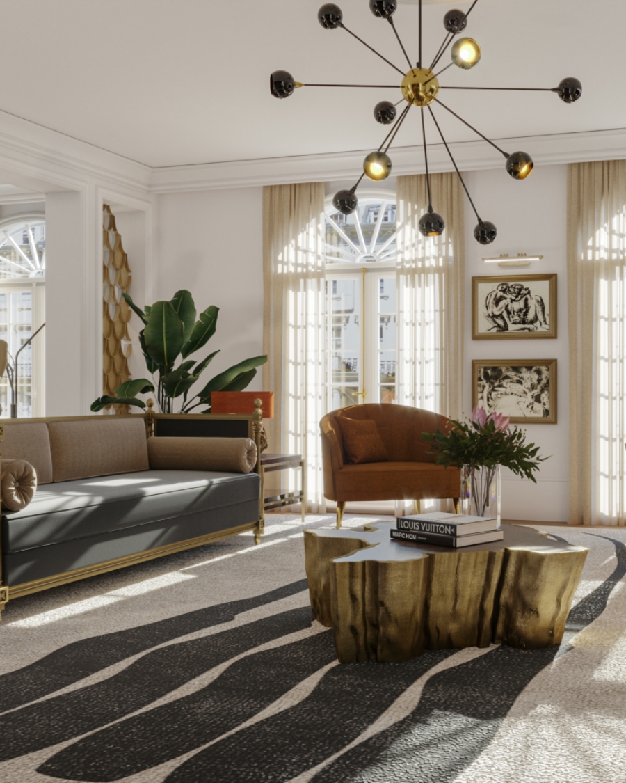 Modern Living Room Interiors from Nicole Hollis
