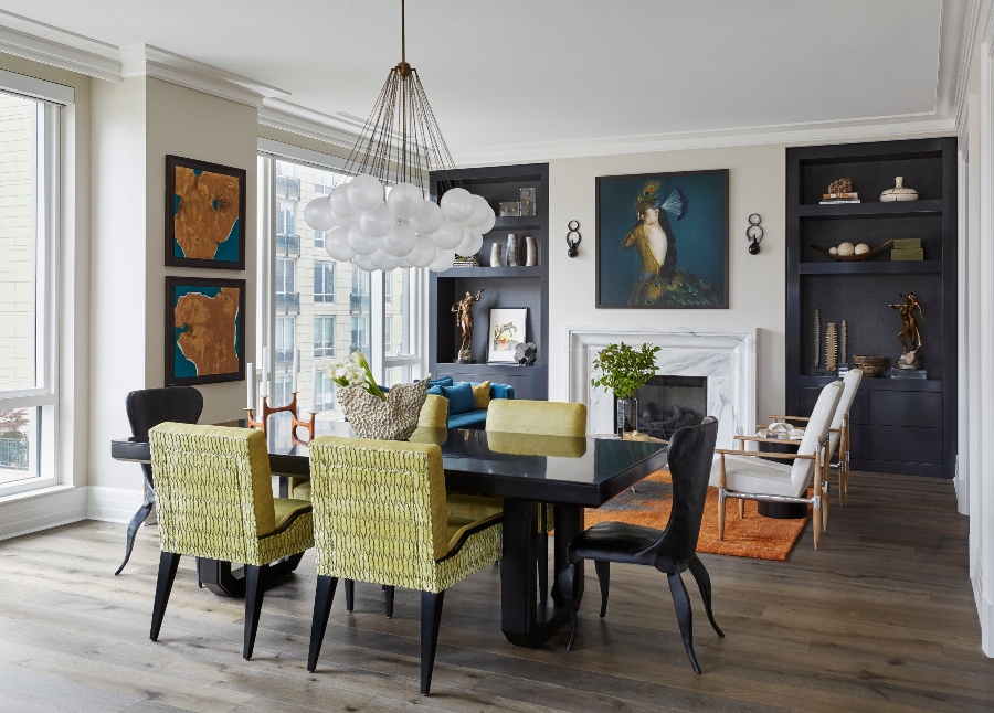 modern and spacious dining room by Donna Mondi Interior Design
