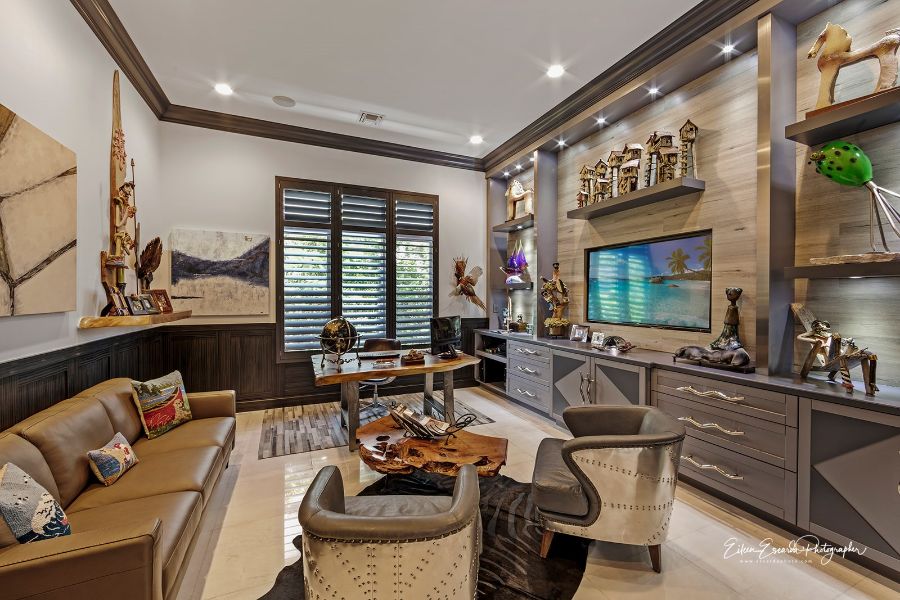 Living room design by Barbara Brickell 
