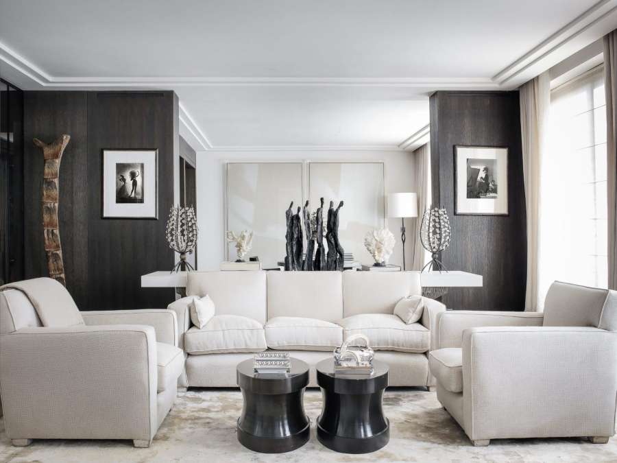 Modern Living Rooms Ideas by Gilles & Boissier. This neutral but elegant living room is an example of how simplicity can represent luxury.