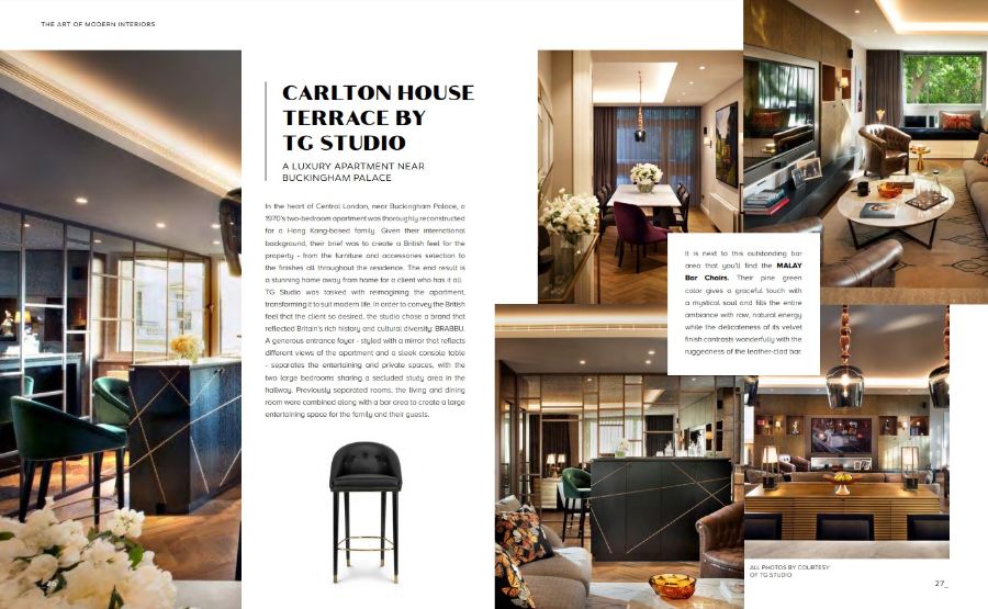Modern Design Magazine Home'Society Winter Issue Second Edition carlton house terrace by tg studio