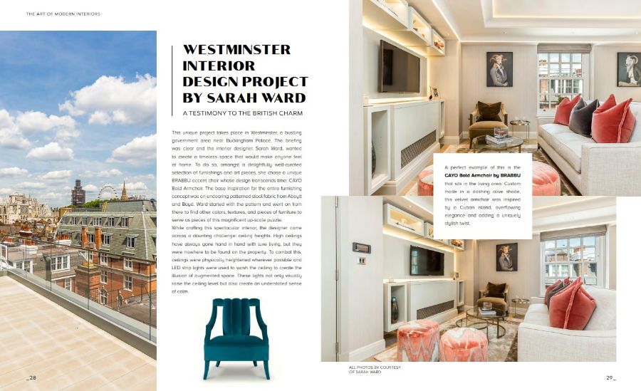 Modern Design Magazine Home'Society Winter Issue Second Edition westminster interior by sarah ward