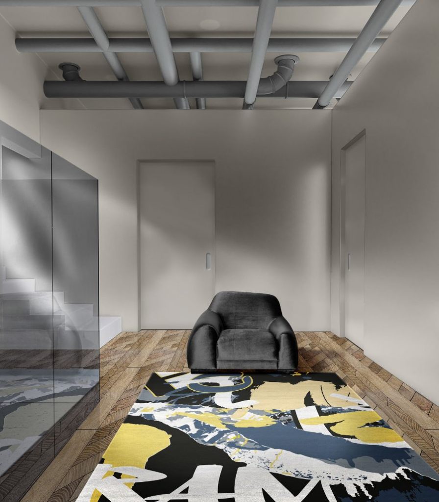 Modern Sofa Design Discover the Asymmetrical BORNEO Collection modern hallway with black velvet single sofa