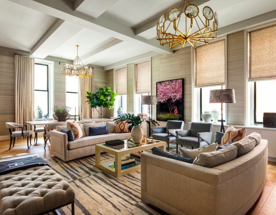 Thom Filicia: Modern Living Room Ideas in New York