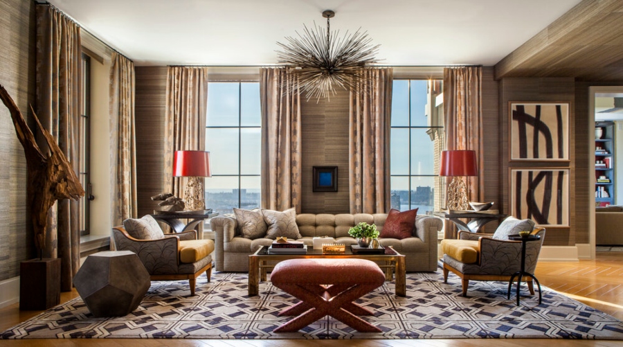 Thom Filicia: Modern Living Room Ideas in New York