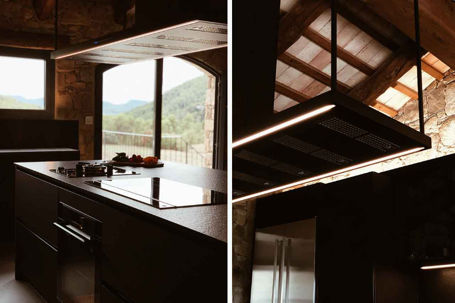 black kitchen by franquet barrau with black isle