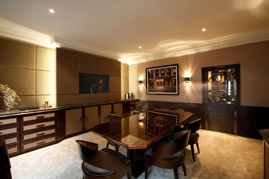 Martin Kemp office with modern furniture