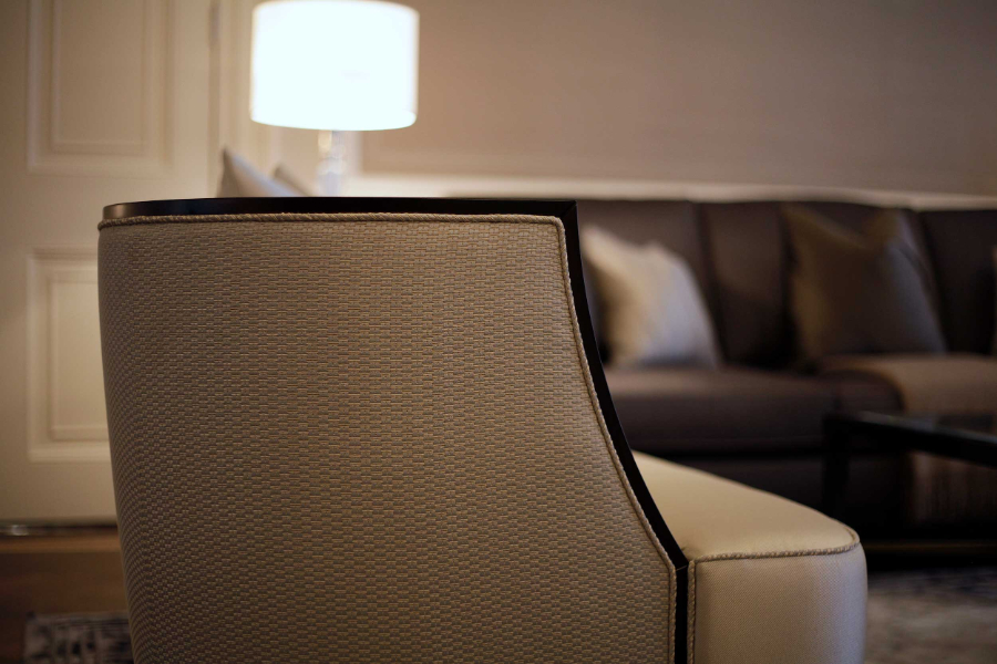 Martin Kemp bedroom with modern furniture