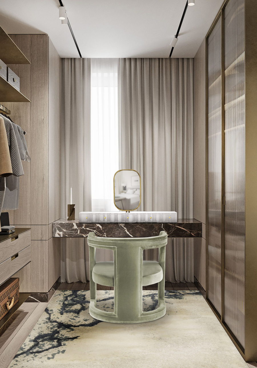 modern design with vanity dresser
