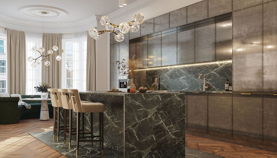 paris house modern kitchen