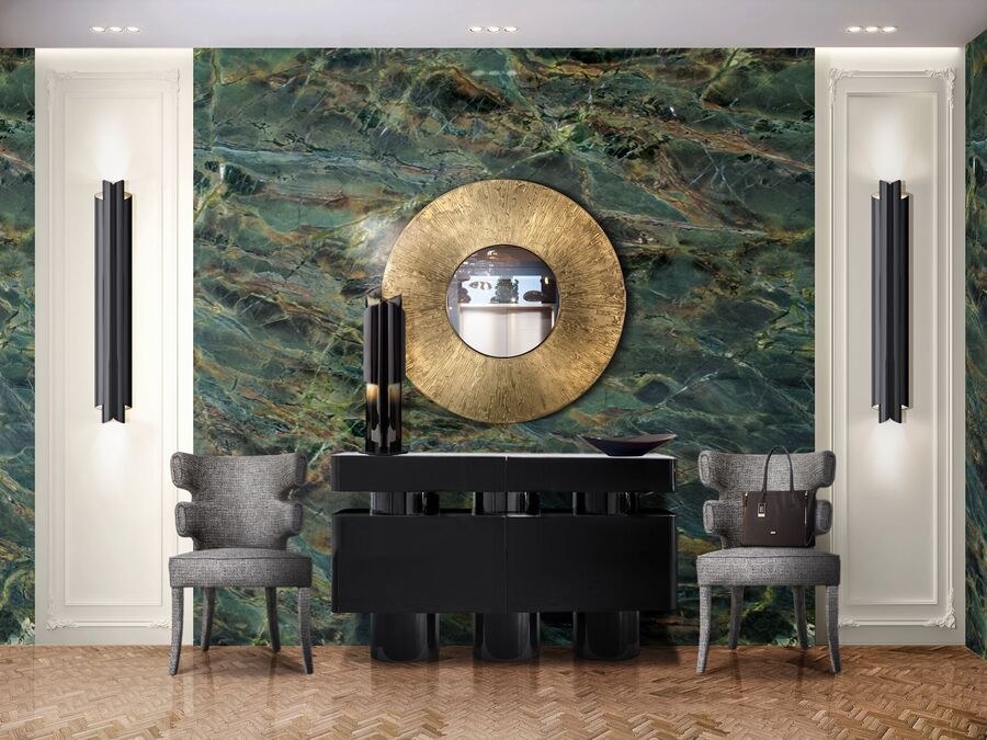 modern hallway with shinto console