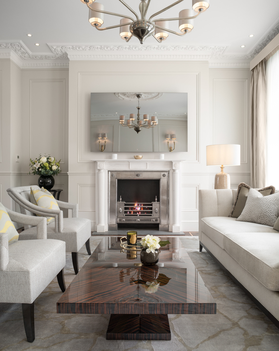 Mayfair boutique living room with two Brabbu Armchair