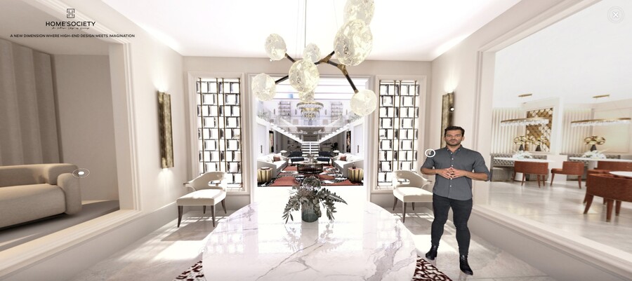 entryway of home'society virtual showroom
