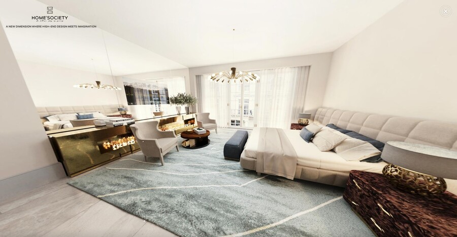bedroom of Home'Society Virtual Showroom