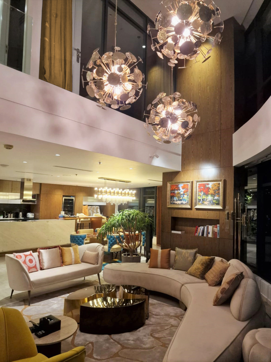 modern living room by Swiss Attixs Hospitality Group