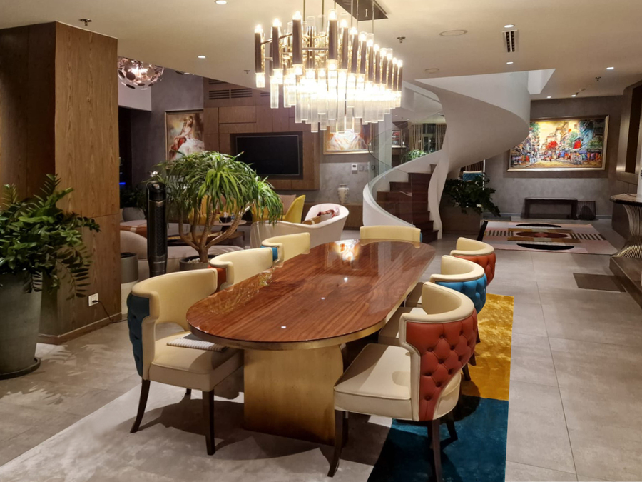 modern fresh dining room design with Swiss-Attixs Hospitaly Group