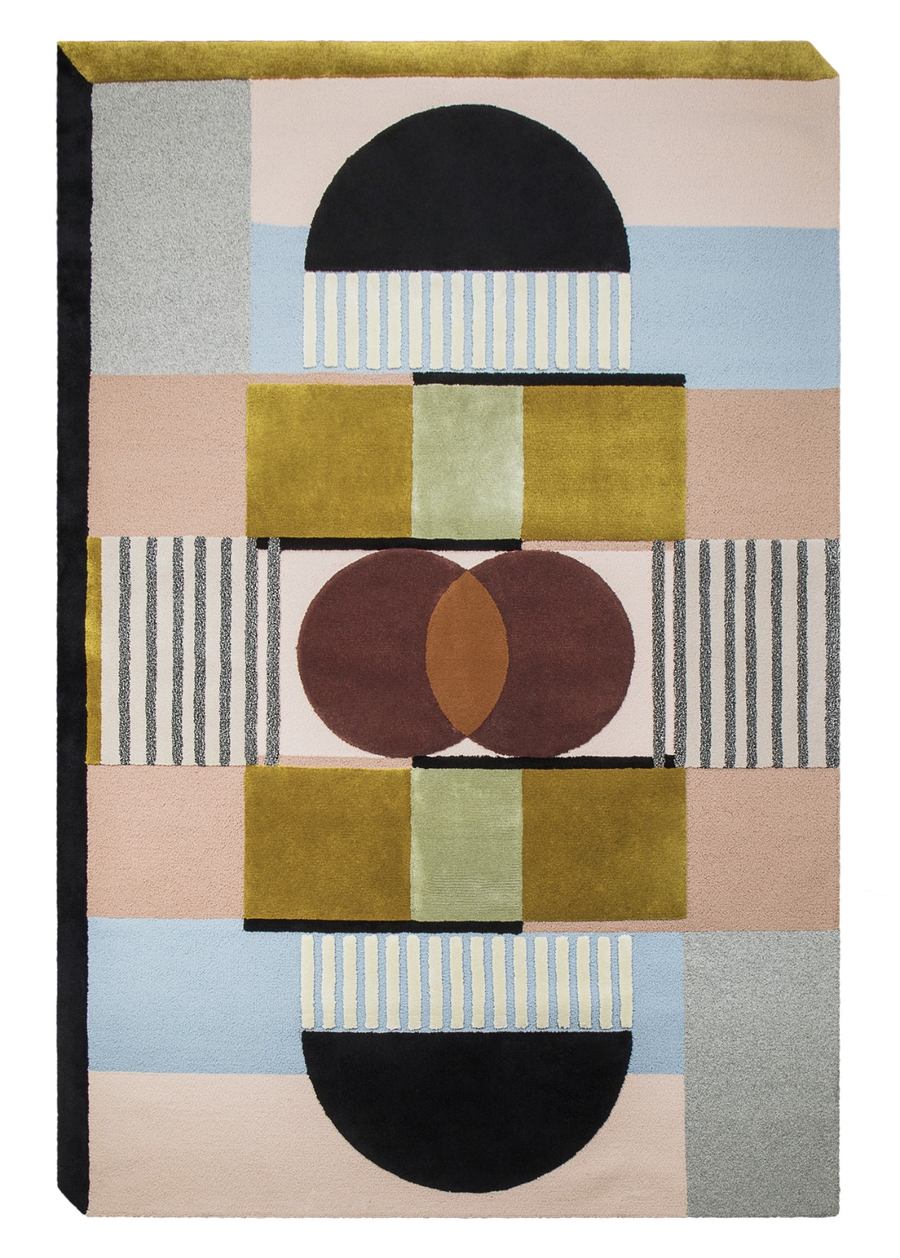 modern colourful rug