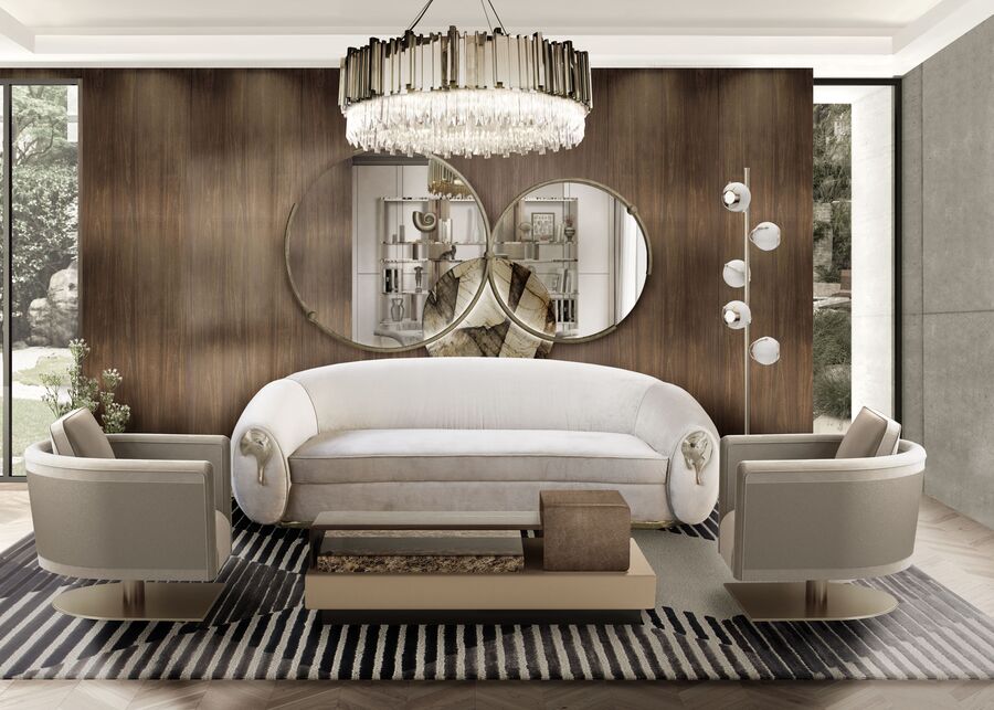 elegant vintage and contemporary style sofa