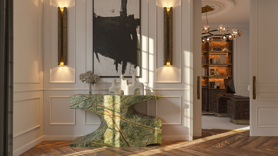 one of the 10 instagrammable interior designs of brabbu modern hallway