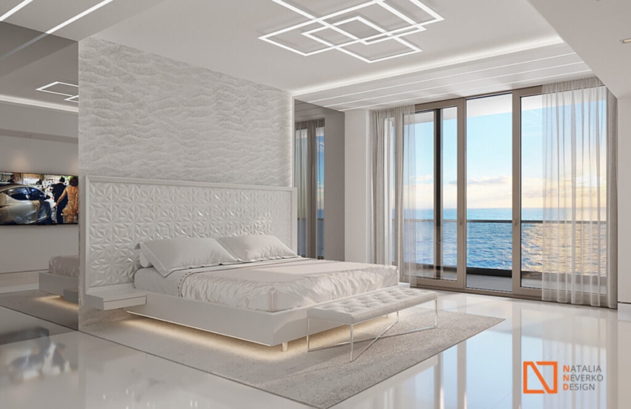 Natalia Neverko Design Project: Bedroom with white tones
