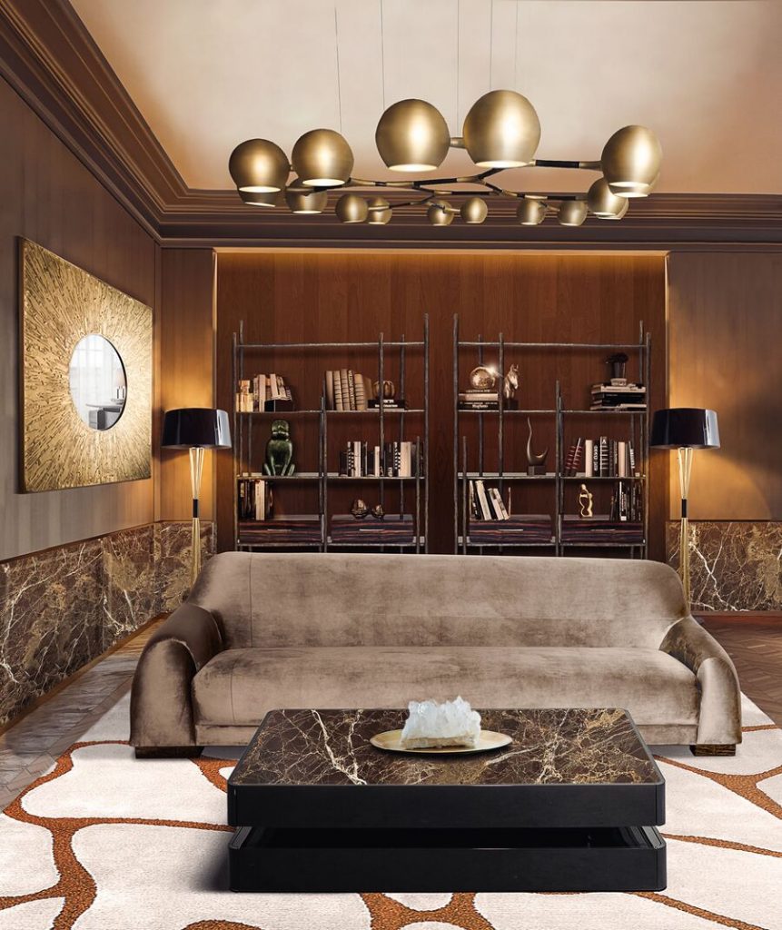 modern living room in neutral tones