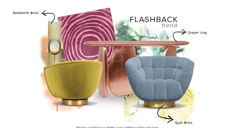 moodboard of colours trending for this fall winter