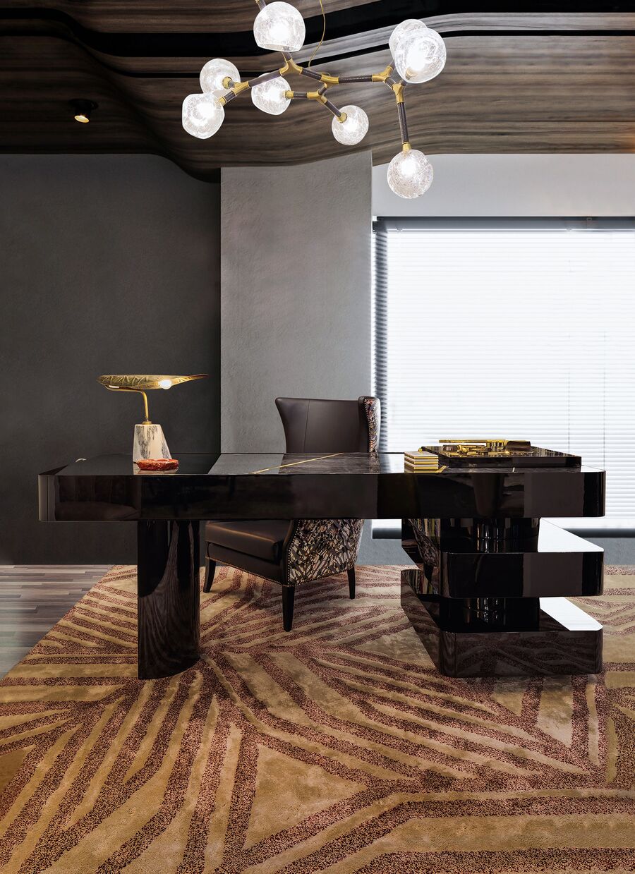 modern office with pattern trends animal prints