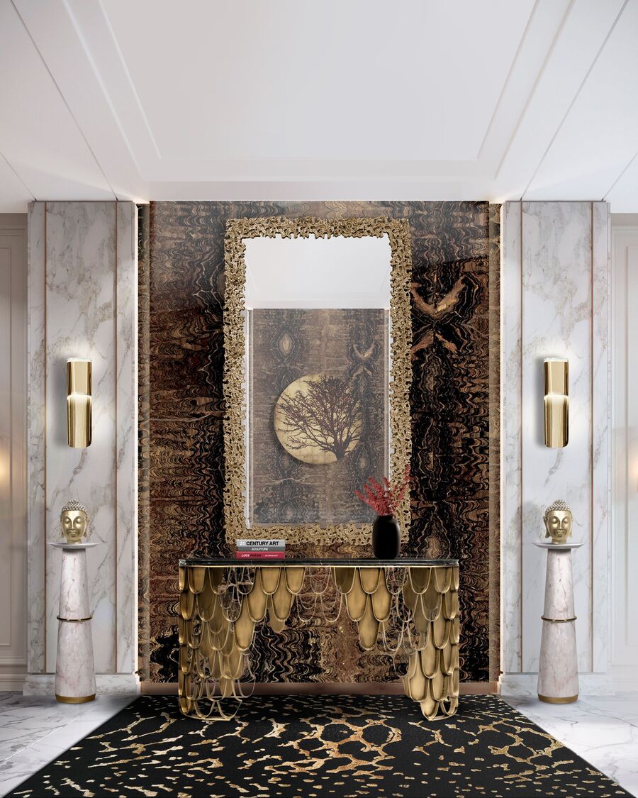 brabbu most exquisite interior designs just for you modern golden hallway
