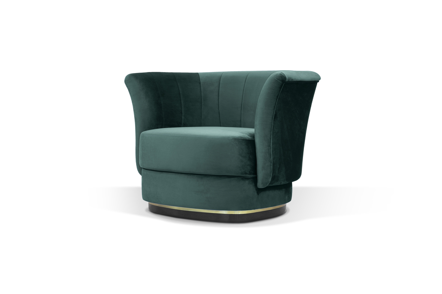 decor your home for the holidays with these high-end products modern green swivel chair