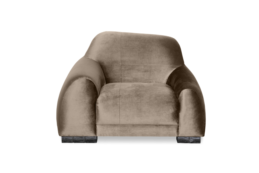 borneo single sofa in velvet luxury living rooms