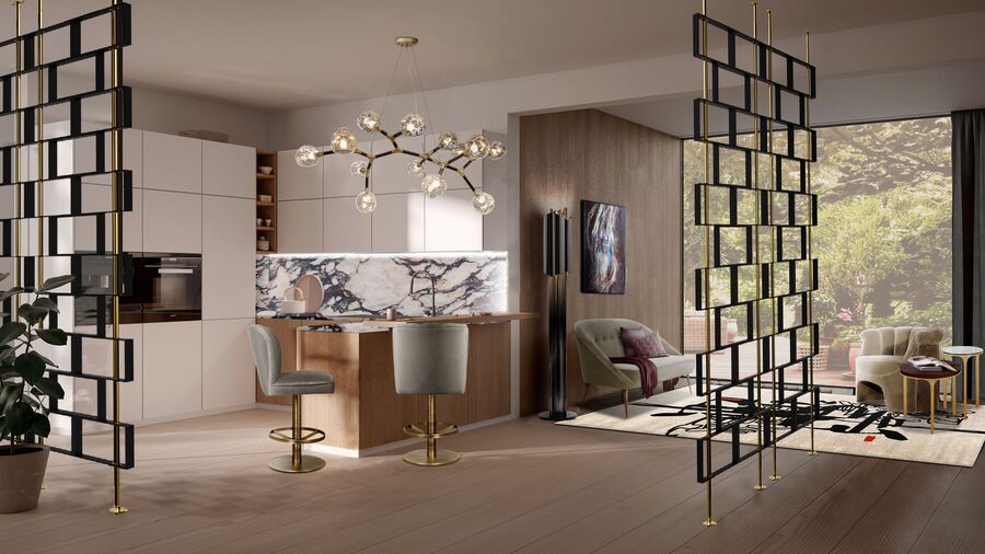 modern confortable sofas for the dining area