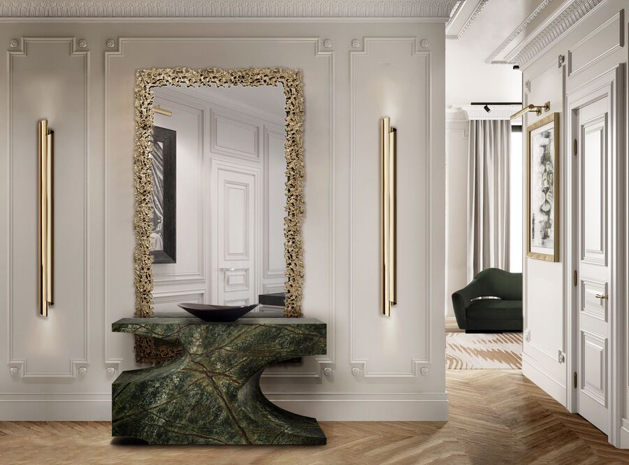 10 Modern Designs that are Trendy on Instagram modern hallway in green tones