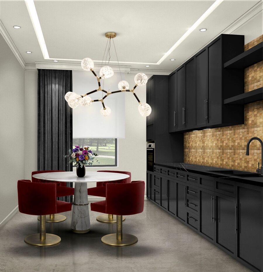 modern interior dining room design