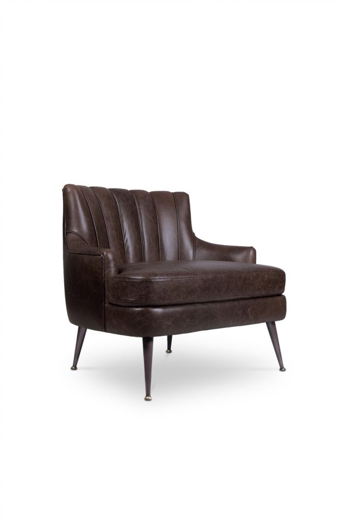 luxurious leather furniture brown leather armchair