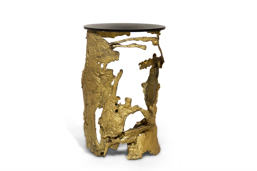 modern side table in modern interior 