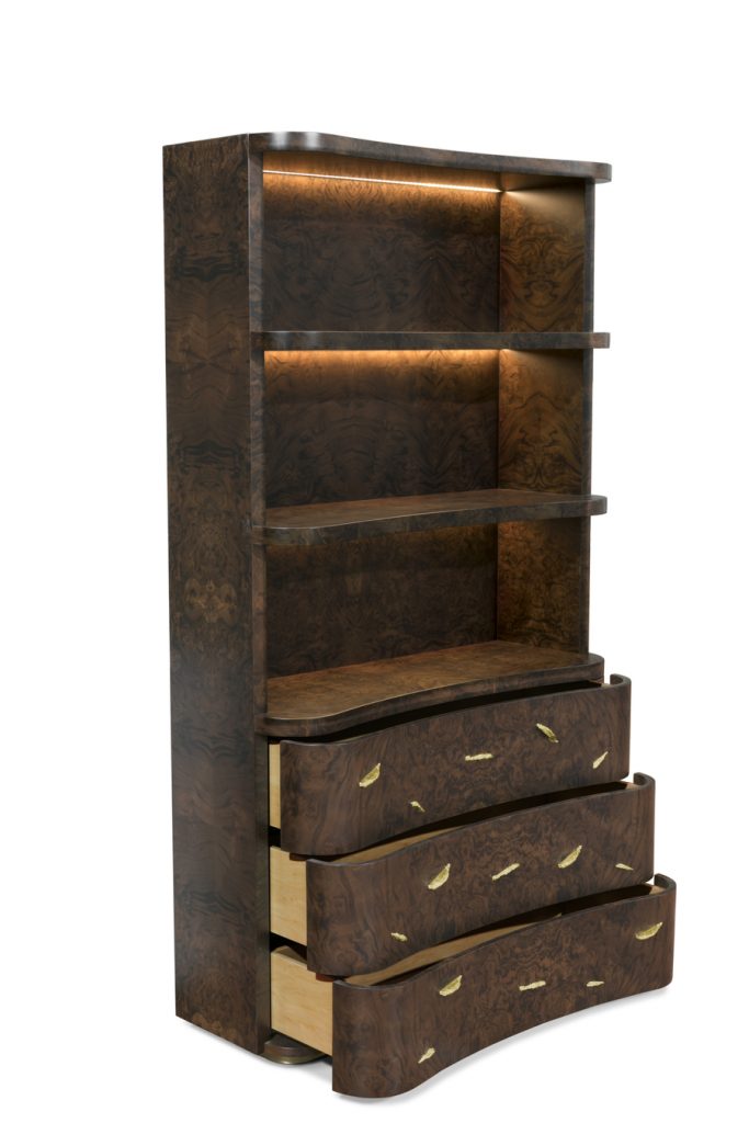 baraka collection modern bookcase
