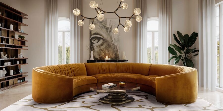 living room sofas modern round three sofa