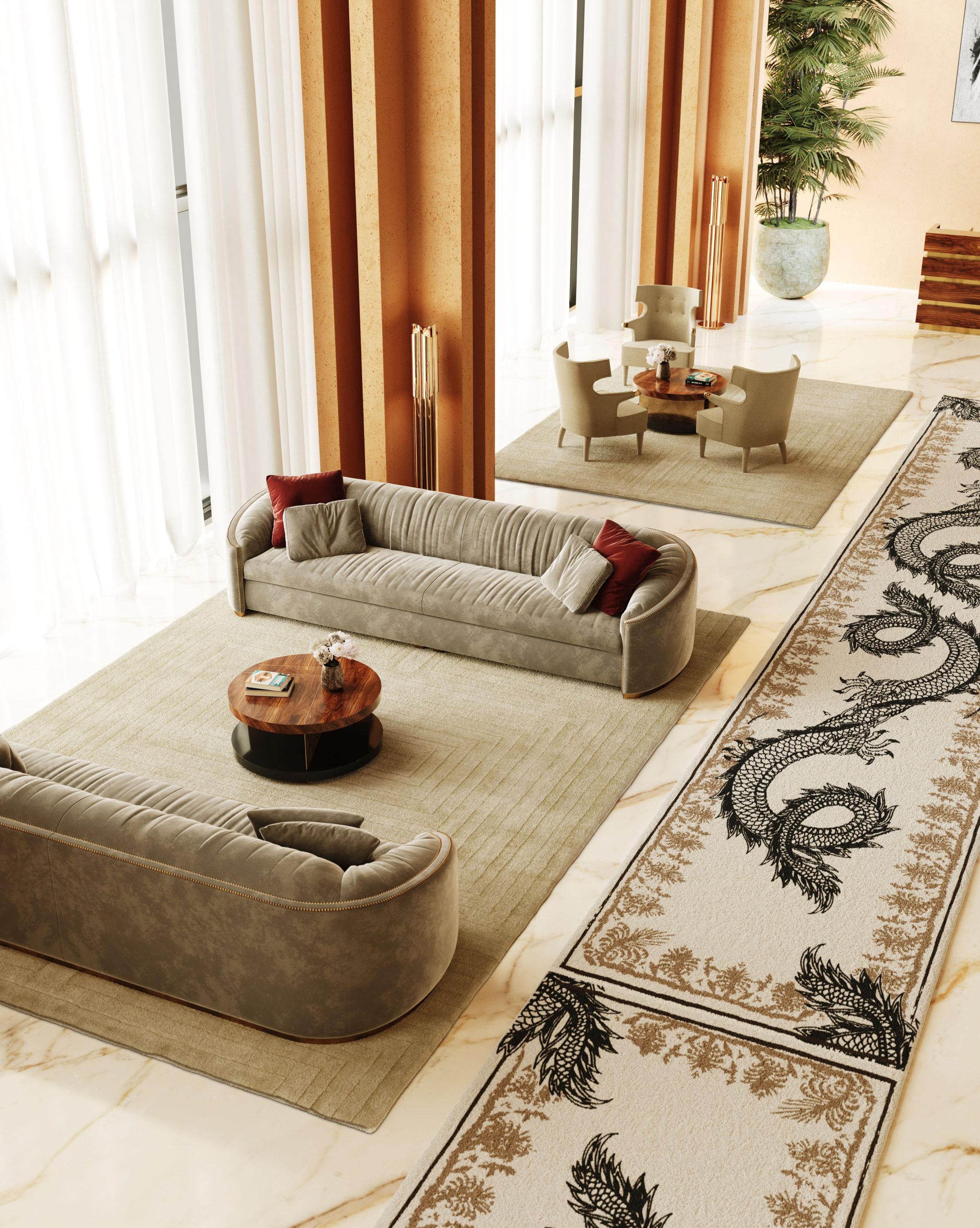 The Allure of Luxurious Hotel Lobbies With BRABBU and Rug'Society