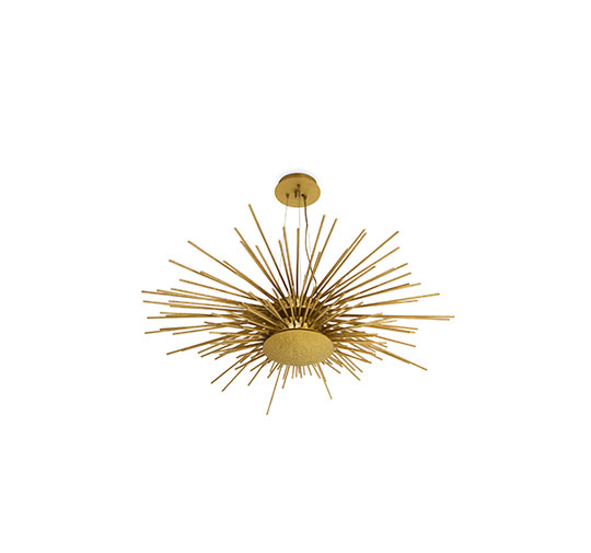 SOLEIL | Contemporary Modern Brass Suspension Light by BRABBU