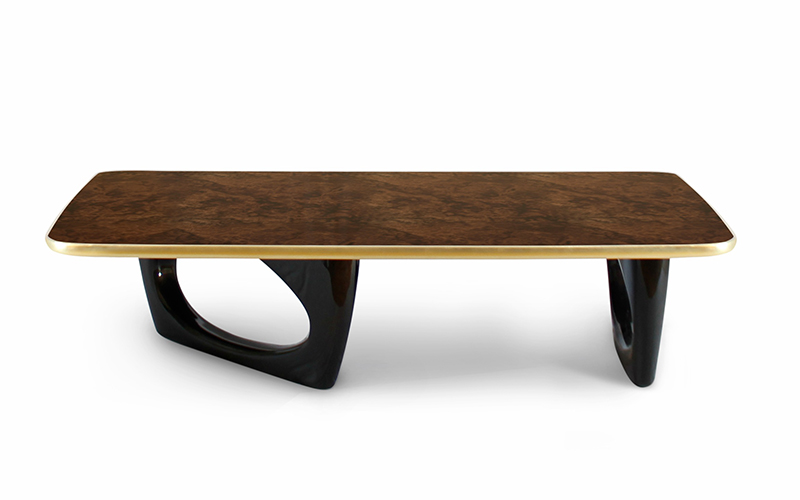Sherwood Rectangular Coffee Table Mid Century Modern Design by BRABBU is a wood coffee table ideal for a modern home decor.