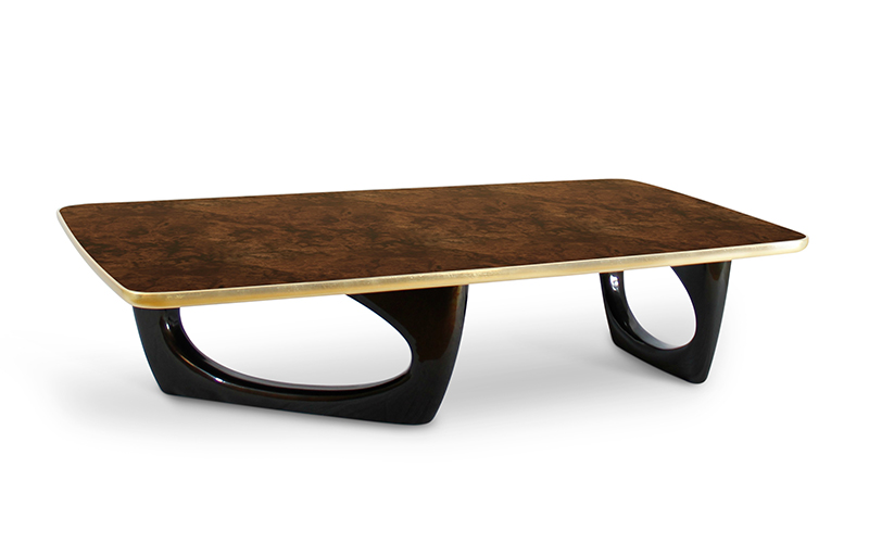 Sherwood Rectangular Coffee Table Mid Century Modern Design by BRABBU is a wood coffee table ideal for a modern home decor.