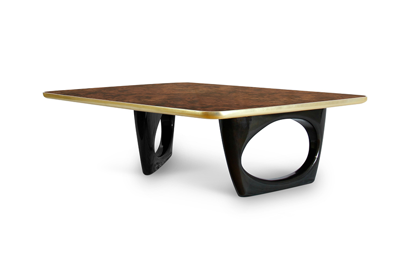 Sherwood Rectangular Coffee Table Mid Century Modern Design by BRABBU is a wood coffee table ideal for a modern home decor.
