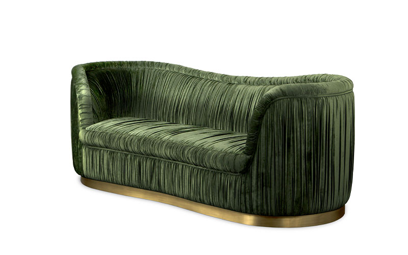 DAKOTA | Velvet Sofa Modern Contemporary Furniture by BRABBU