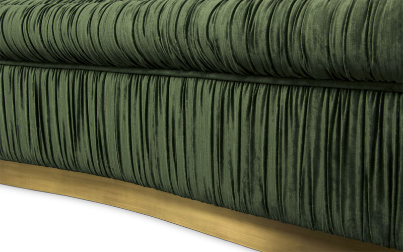 DAKOTA | Velvet Sofa Modern Contemporary Furniture by BRABBU