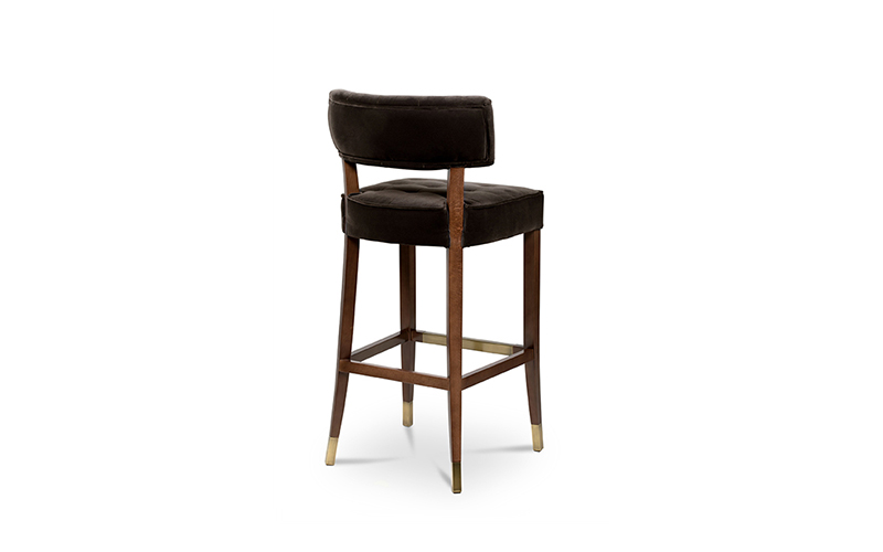 ZULU Bar Chair Mid Century Modern Furniture by BRABBU brings prestige to any living room set.