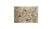 MACUSHI | Rectangular Wool Rug with Flower Patterns by BRABBU
